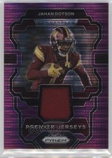 2023 Panini Prizm Premier Jerseys Purple Pulsar Prizm Jahan Dotson #PJ-JD 1ip1