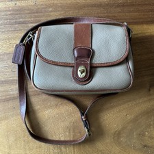 Vintage 90s Coach Sheridan Crossbody Bag 4224 Made in USA Turn Lock with hangtag