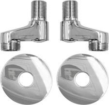 1 Pair of Faucet Adjustable Swing Arms Solid Brass Wall Mount Claw Foot Bathtub