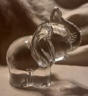 Vintage Goebel Solid Lead Crystal Baby Elephant Calf — photo 3