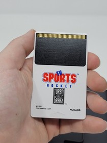 TV Sports Hockey TurboGrafx 16 Complete CIB Tested Free US Shipping See Store