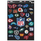 NFL COMPLETE TEAM SET 33 PIECE MULTI-USE DECALS 11"X17" SHEET WALLS WINDOWS
