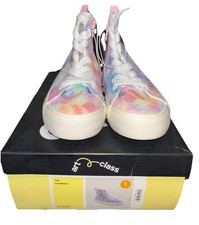 NEW Kids Girls Tie-Dye High Top TEE Sneakers Tennis Shoes - Art Class Sz 1