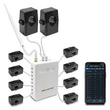 Smart Home Energy Monitor with 8 50A Circuit Level Sensors