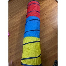 Play Day Pop Up Kids Play Tunnel Crawl Tube Indoor Outdoor Red Blue Yellow