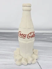 1991 Coca Cola Coke Bottle & Ice Sand Sculpture by Mr Sandman of Canada Figurine