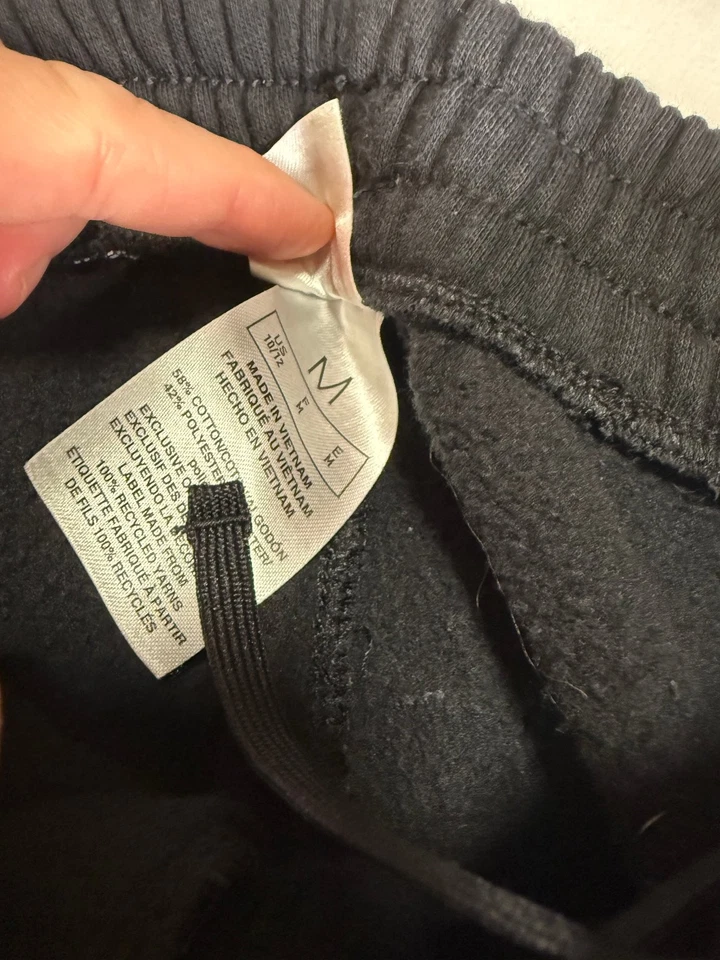 Pantalones deportivos Adidas de ajuste regular para niños talla M negro blanco a rayas Foto 4 de 4