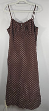 American Eagle Y2k Milkmaid Slip Dress Polka Dot Size XXL Babydoll Brown NWT BW