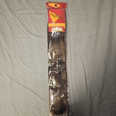 Sassy Collection 20'' F4/30 Silky Yaki Synthetic Weaving Hair - 1 Pack Sew-In