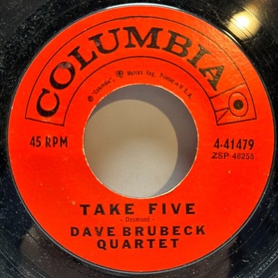Dave Brubeck Quartet - Take Five / Blue Rondo A La Turk - 1959 Vinyl 7'' - VG