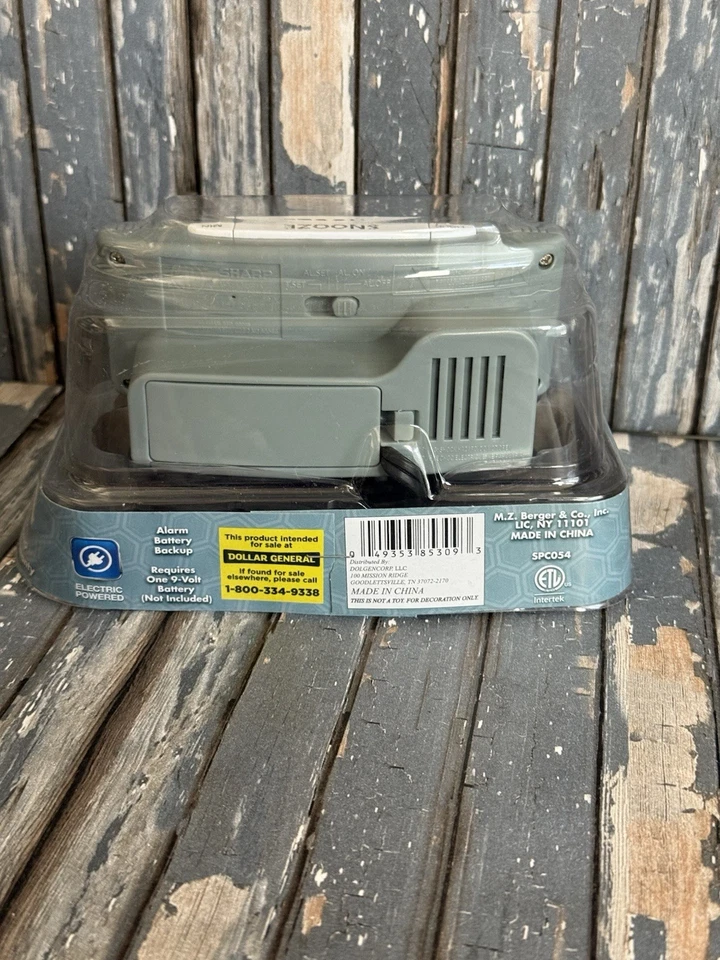 Sharp LED Digital Alarm Clock Electric Powered .6" Red Display NEW - Image 2 of 4