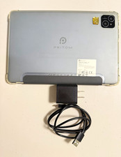 PRITOM L10 10.1in Android Tablet 64GB 4GB RAM Gray Wi-Fi USB-C Bundle