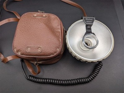 Rollei Rolleiflash Flash Unit w/ Reflector Cord & Case Germany