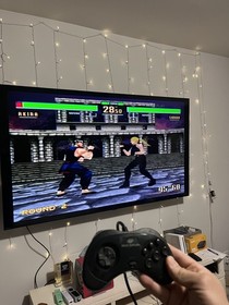 SEGA Saturn Console With 2 Controller and Cables Tested Working