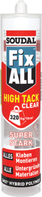 Soudal Fix ALL High Tack Clear 305 g Montagekleber Alleskleber Baukleber