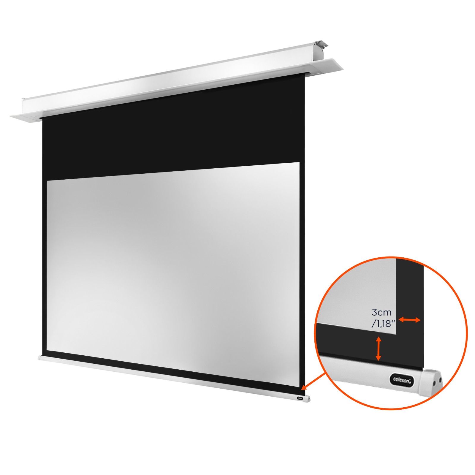 Thumbnail - Celexon Deckeneinbau Heimkino U Business Leinwand Motor Pro Plus