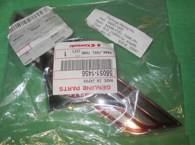 Genuine Kawasaki Vulcan VN1500 Right Fuel Tank Emblem 1996-2004 *NEW* 56051-1456