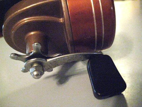 Vintage Copper Mercedes 312 Fishing Reel Olympic Japan HTF Great Working - Picture 7 of 8