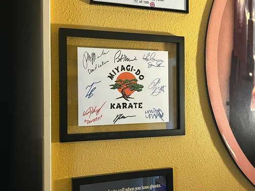 Tarjeta de título de Karate Kid Miyagi-Do fundida- firmada- 8,5x11- reimpresiones de autógrafos - Imagen 6 de 8