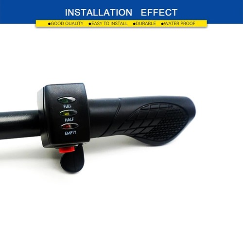 E-Bike Daumengas 36V 48V E-Bike 6 Pin SM Stecker mit Netzschalter Gasgriff - Bild 6 von 15