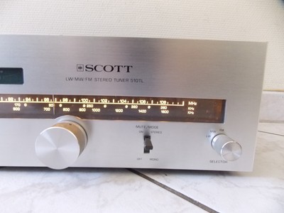 Tuner Vintage SCOTT No. 510TL Stereo Tuner FM analogique - révisé - 1978 - silver | France