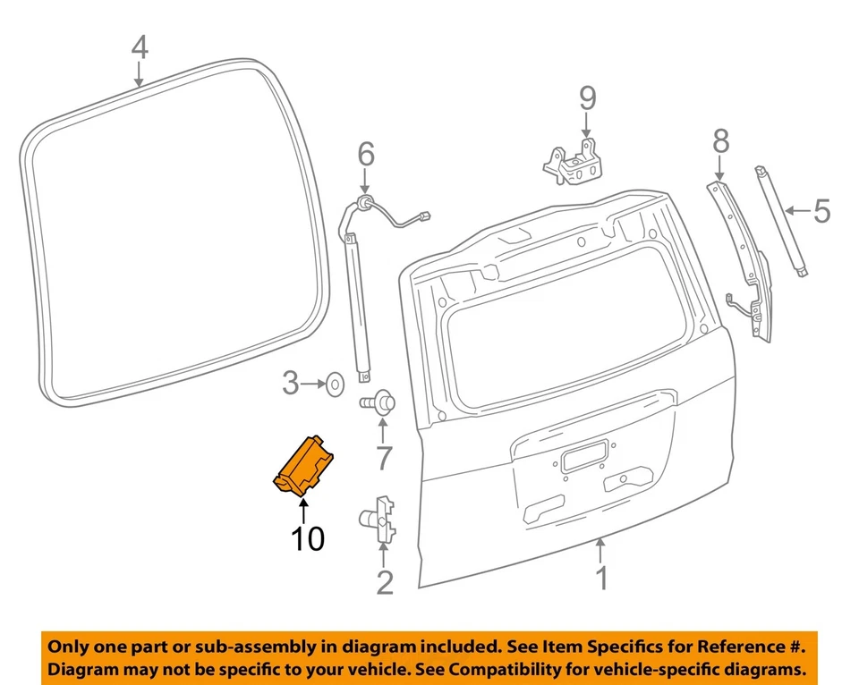 Used Liftgate Control Module fits: 2016 Gmc Yukon xl 1500 Door liftgate Grade A - Image 3 of 4