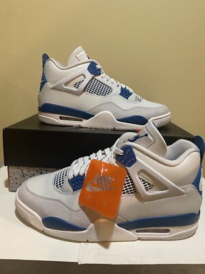 Air Jordan 4 Retro Military Industrial Blue FV5029-141 Men's Size