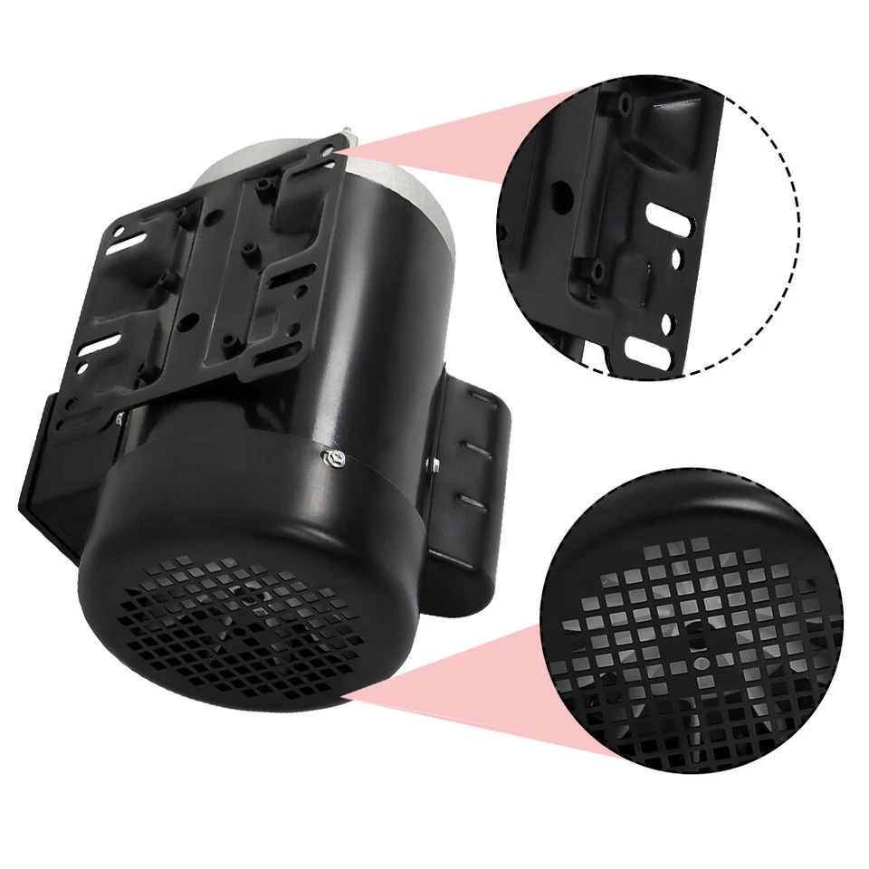 1HP Electric Motor 56 Frame 1 Phase TEFC 1800RPM 115/230V 13.6/6.8A CW/CCW - Image 4 of 4