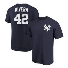 Mariano Rivera T-Shirt New York Yankees Player Name and Number Soft Jersey Tee