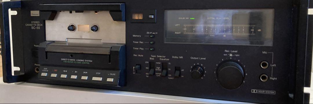 Sansui 山水 SC-55 カセットデッキ ステレオ ブラック