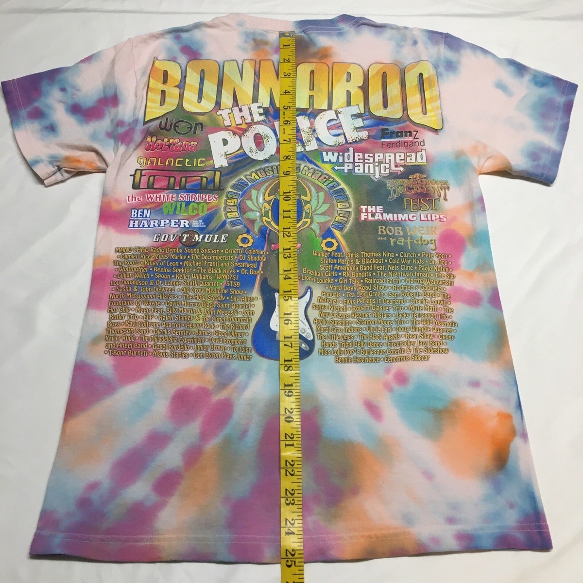 2007 Bonnaroo Music Festival Tie Dye T Shirt Small The