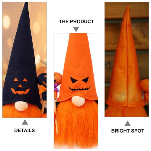 2 Pcs Glowing Plush Doll Miss Child Festival Ornament Funny Gnome - Picture 9 of 12