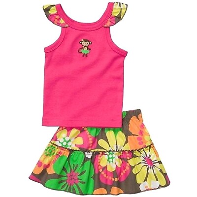 Carter's Baby Girls 2pc Multic Tank and Floral Skort - 6 Months - NEW