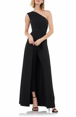 kay unger crepe maxi romper
