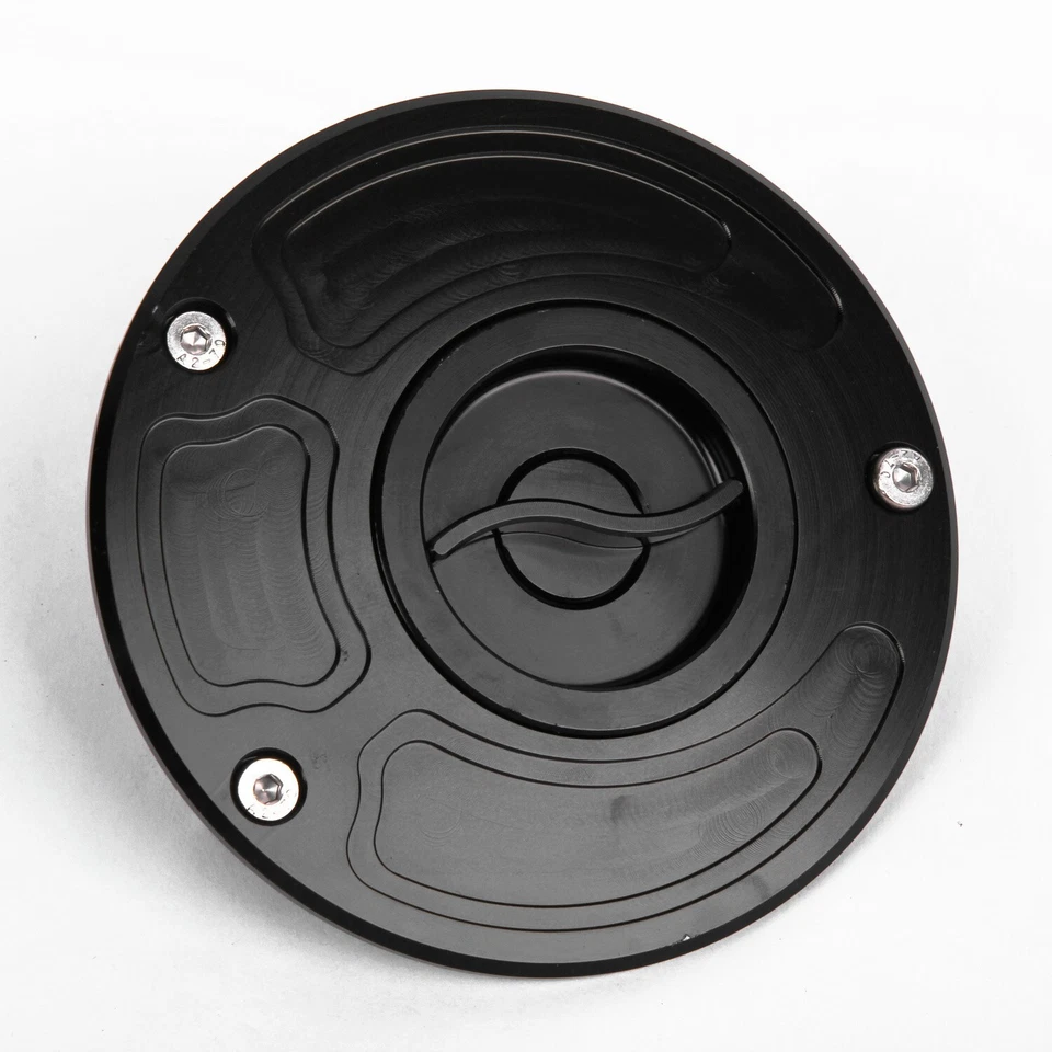 CNC Keyless Fuel Gas Tank Cap For Kawasaki Ninja ZX6R Z750/1000 ZRX1200 ZZR1200 Foto 4 de 4