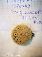 Vecchio movimento crono con quadrante anni 40/50