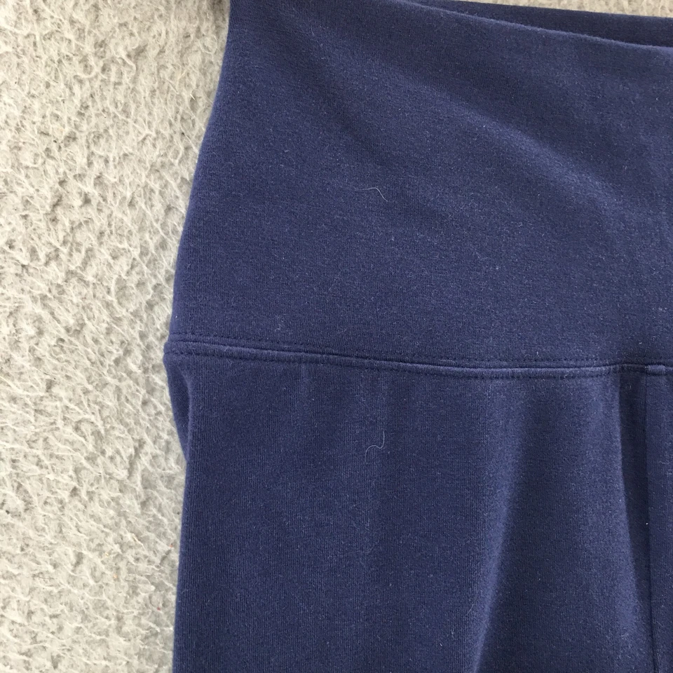 Leggings Simply Vera Vera Wang para mujer pequeños azules mezcla de algodón cintura elástica Foto 3 de 4