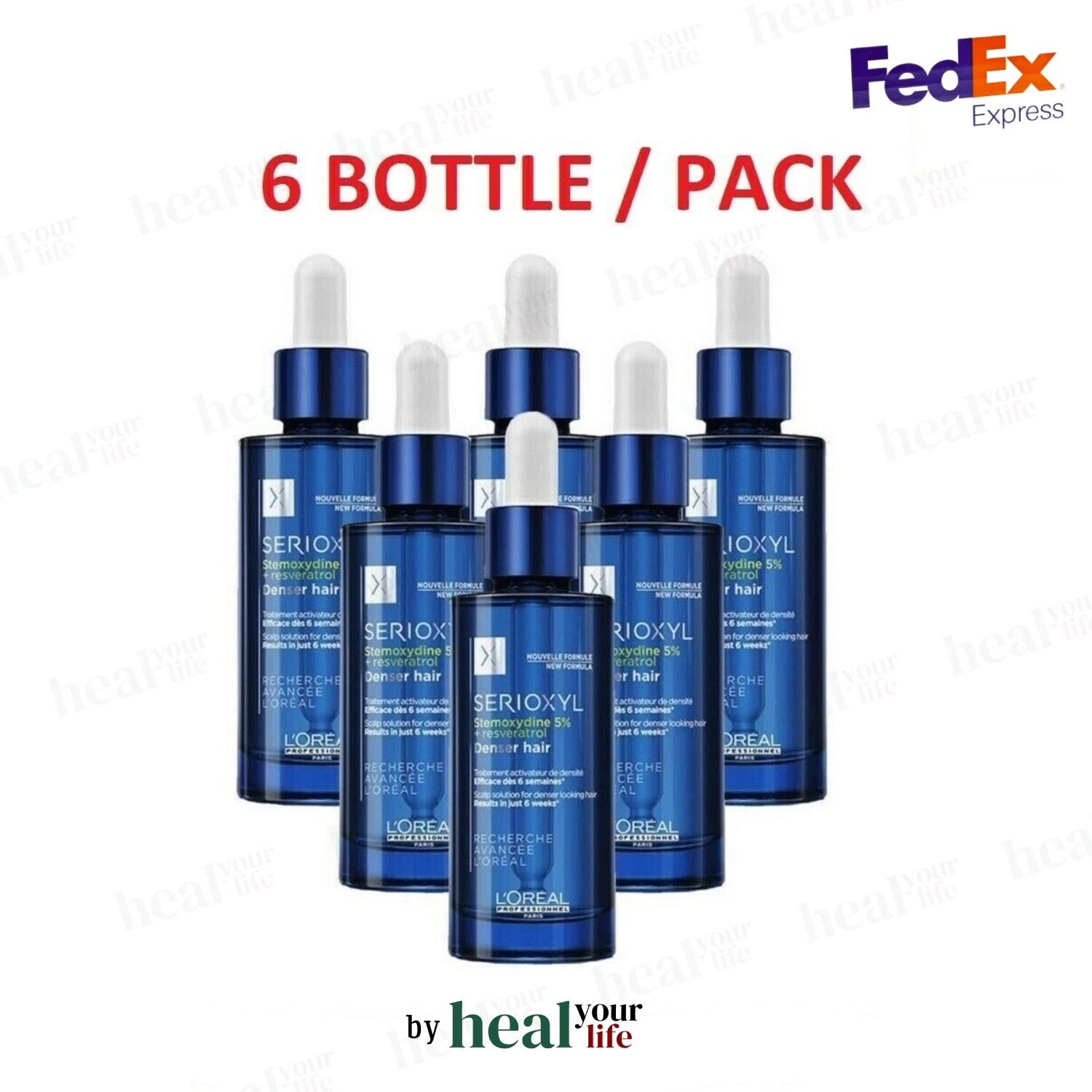 6 LOT L'Oreal Serioxyl Denser Hair Serum 90ml (6 x 90 ml) | (NEW FORMULA) |
Opens in a new window or
