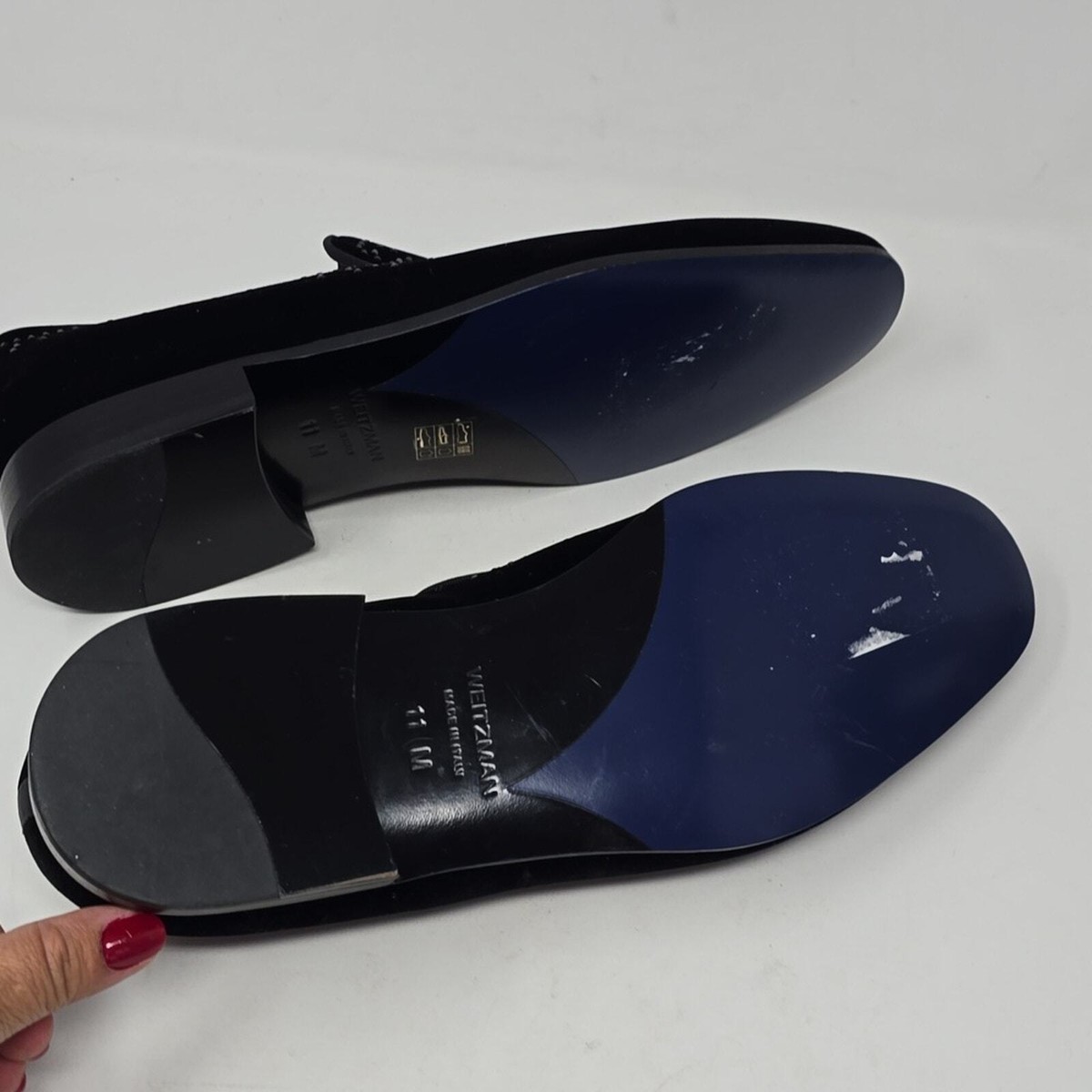 Stuart WeitzmanPremiere Party Velvet Loafers Black Men\'s Size 11 Stuart Weitzman Men main image 3
