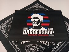 Barber Tools Organizer Mat Clippers Trimmer Noslip Barbershop haircuts 18" X 12"