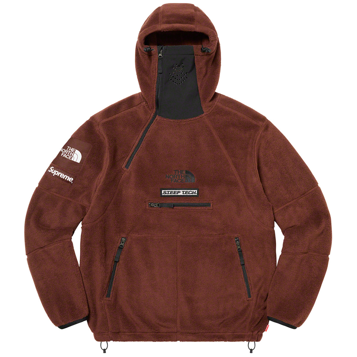 Louis vuitton supreme brown unisex hoodie for men women