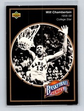 1992-93 Upper Deck #10 Basketball Heroes Wilt Chamberlain Kansas Jayhawks