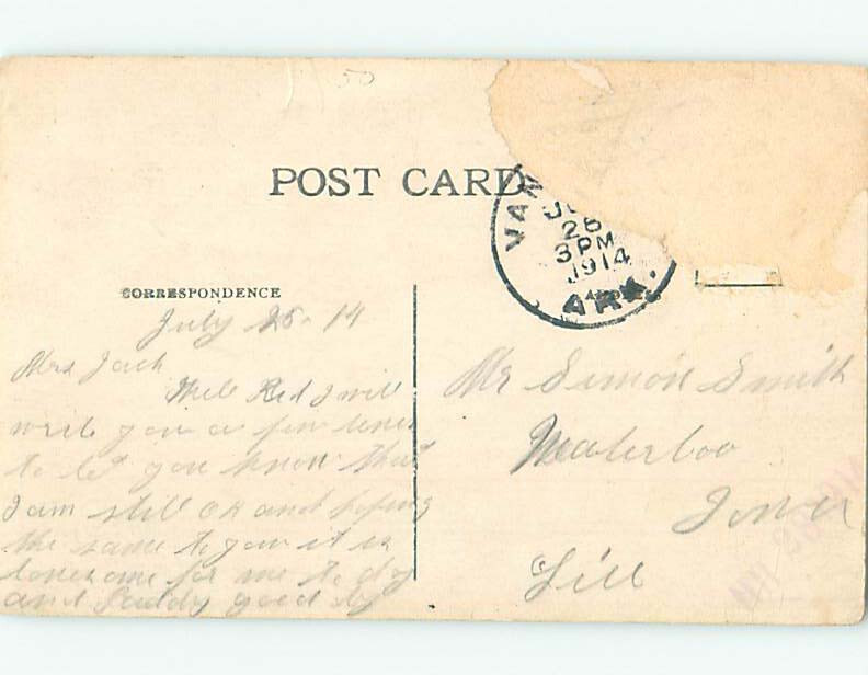 PreChrome BANK SCENE Waterloo Iowa IA 10/19 AG3112 eBay