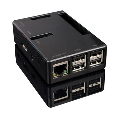 1X Black ABS V2 Protective Case Housing Box for Raspberry Pi 2 Model B All Ports