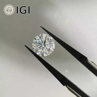 3.00 CT Round Lab Grown CVD white Diamond Natural VVS1/D,E,F Color IGI Certified