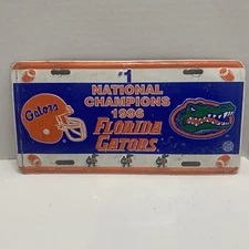 UNIVERSITY FLORIDA LICENSE PLATE GATORS #1 NTL CHAMPIONS 1996  