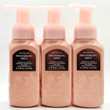3 Bath & Body Works PINK SPARKLING SPRITZ Gentle Foaming Hand Soap 8.75 oz