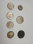 New ListingVtg Coins 4 1/2$ (1 40% Silver), Susan B $, Eisenhower $ & 1 Peace Dollar #795
