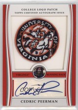 2009 Bowman Draft Picks Mascot Variation 129/250 Cedric Peerman Patch Auto 14tz