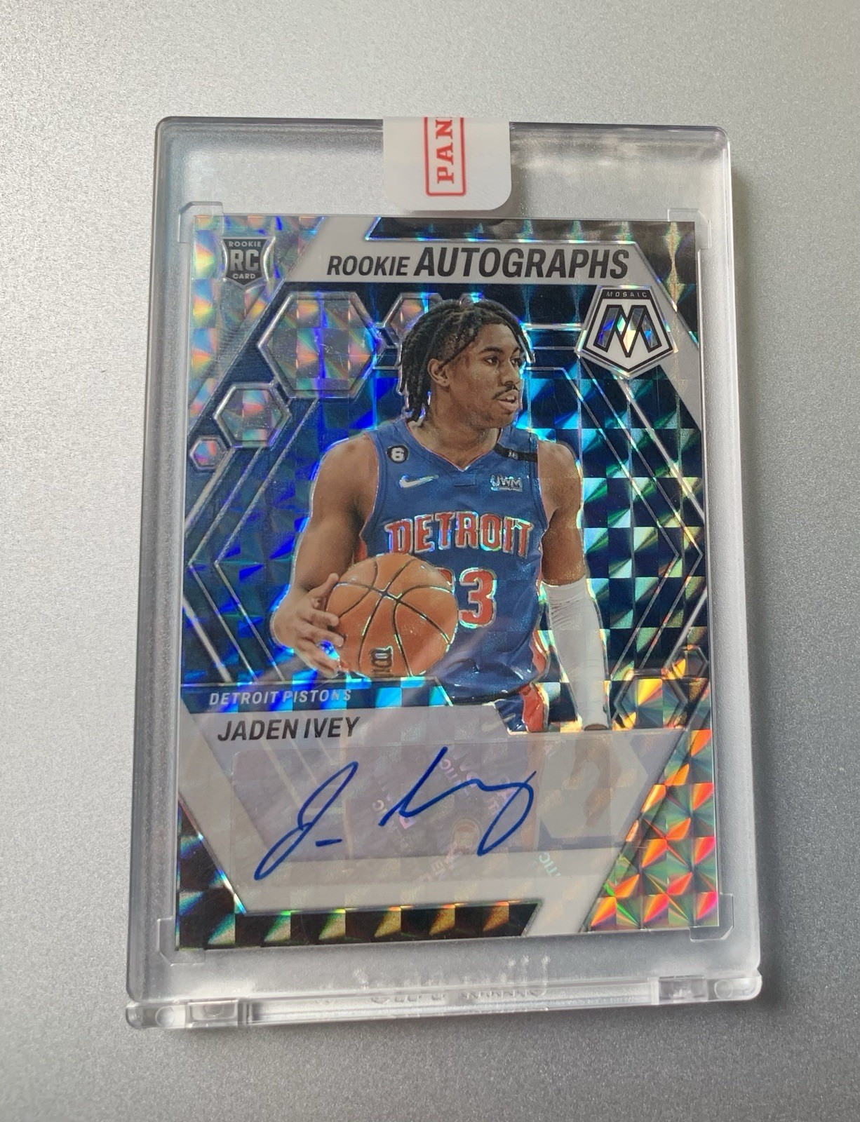 Jaden Ivey 2022-23 Panini Mosaic - Rookie Autographs Mosaic #RA-JIV RC